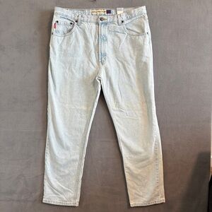 Vintage Bugle Boy Light Blue Straight Jeans 38x30